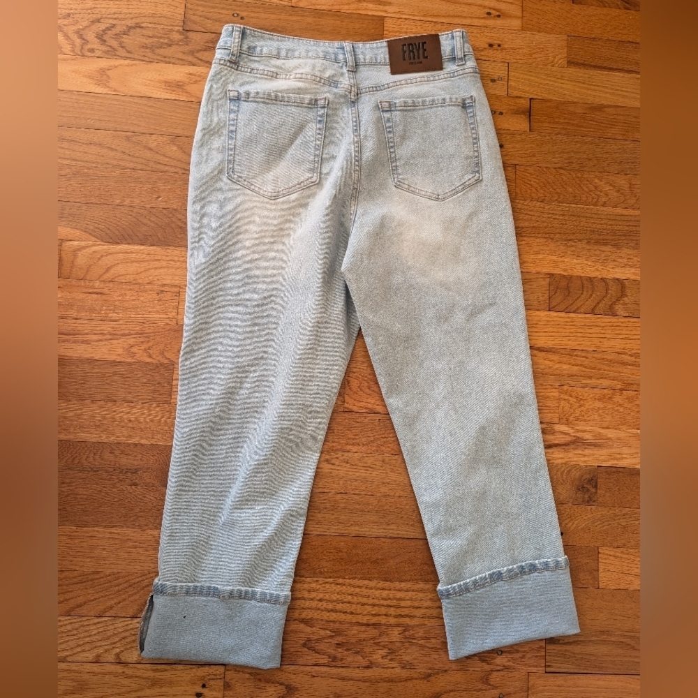 Frye Light Wash Rolled Cuff Jeans - Picture 7 of 8